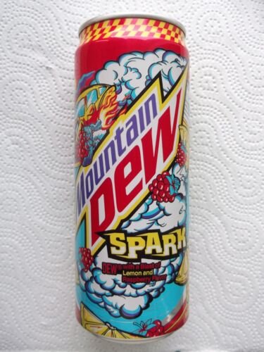 MOUNTAIN DEW SPARK 330ml POLAND 2025 empty can bottom opened
