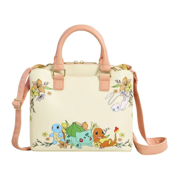 Loungefly Pokemon By Mew & Kanto Starters Crossbody Bag