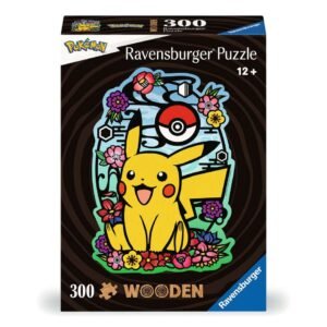POKEMON - Pikachu - Puzzle forme en bois 300P