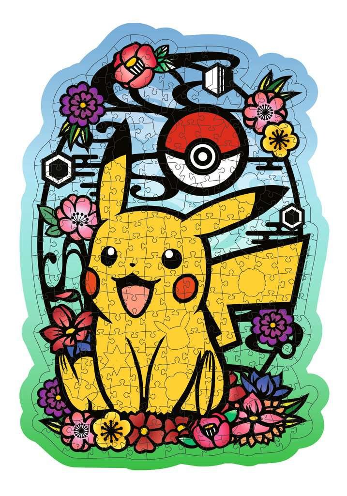 POKEMON - Pikachu - Puzzle forme en bois 300P – Image 2