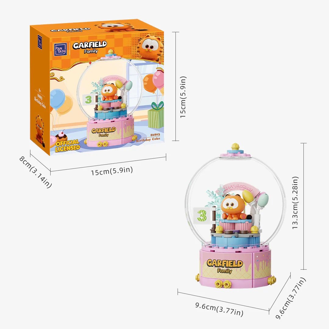 Garfield Crystal Ball Series Pantasy Garfield Birthday Cake 13cm – Image 3
