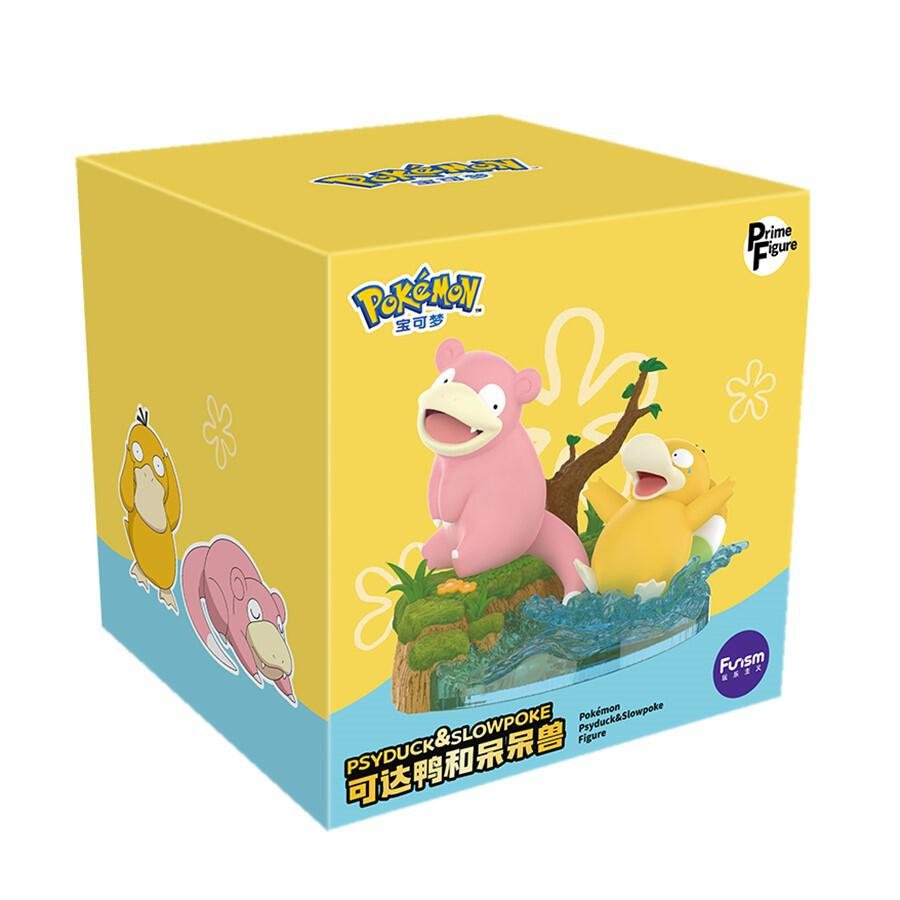 Funism Pokemon Prime Figure Psyduck And Slowpoke 20cm