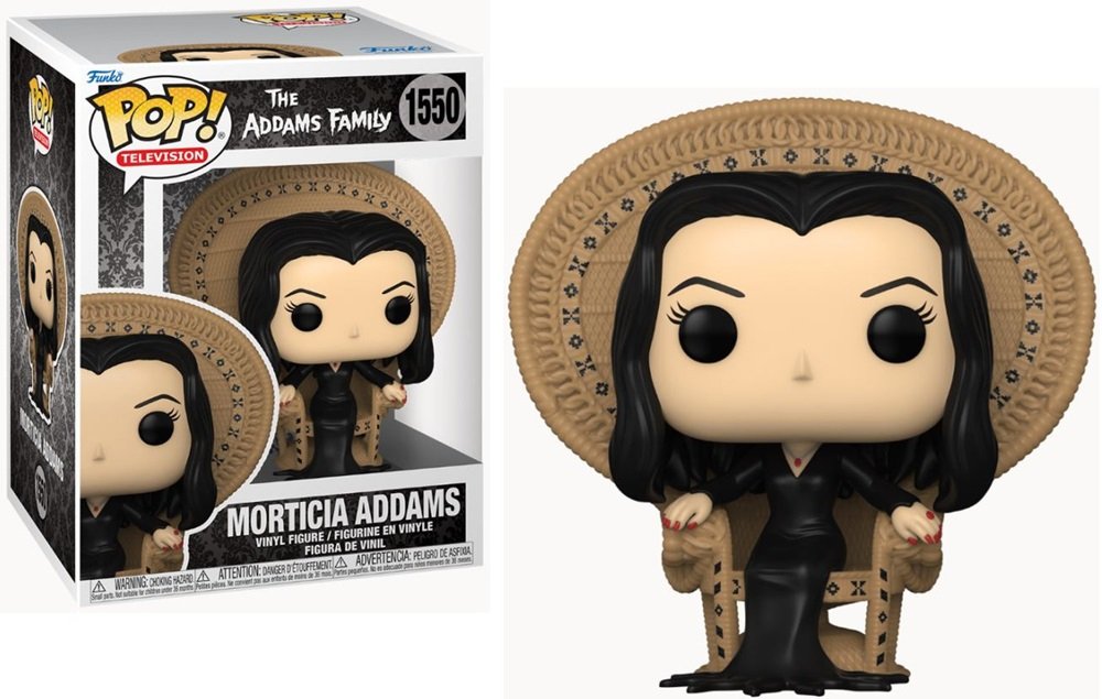 Funko Addams Family POP! Deluxe Vinyl Figure Morticia In Chair 9 Cm