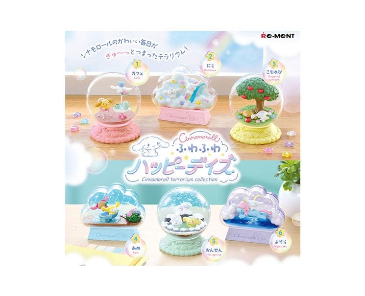 Re-Ment Cinnamoroll Terrarium Collection Fluffy Happy Days