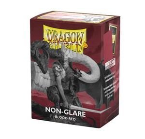 100 Dragon Shield Matte Non-Glare : Red