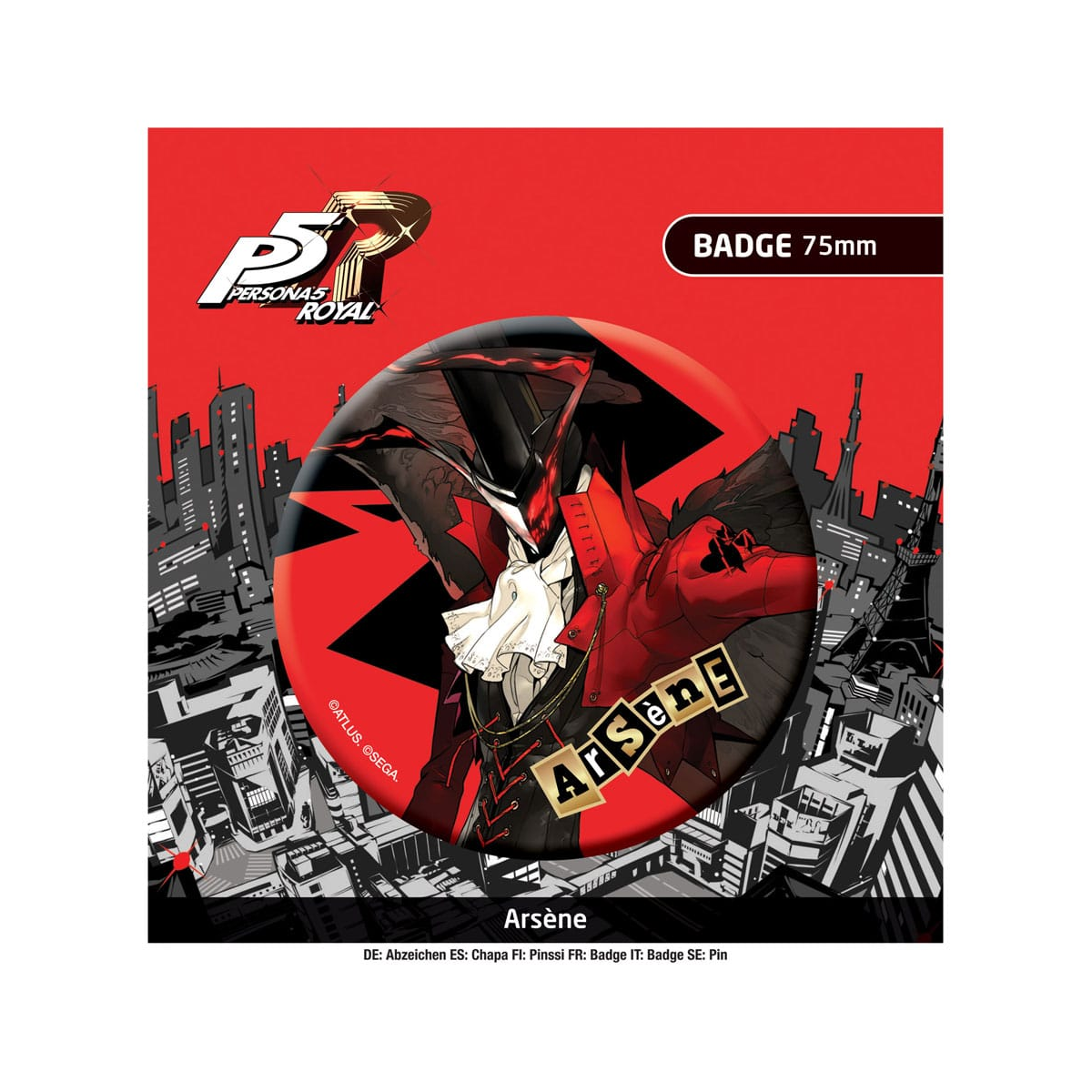 POPbuddies Persona 5 Royal Pin Badge Arséne