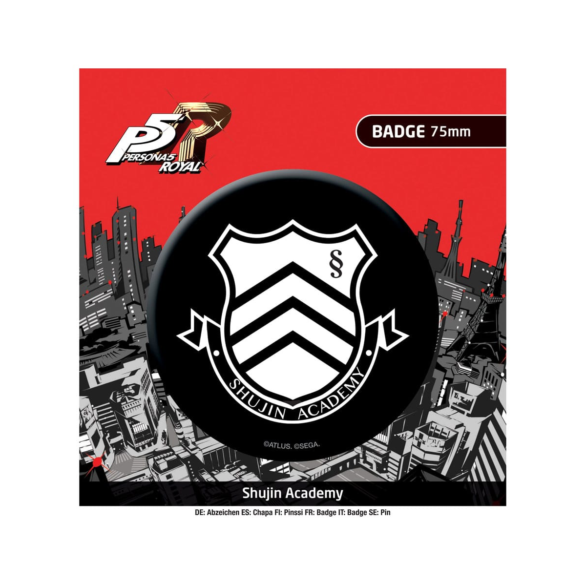POPbuddies Persona 5 Royal Pin Badge Shujin Academy
