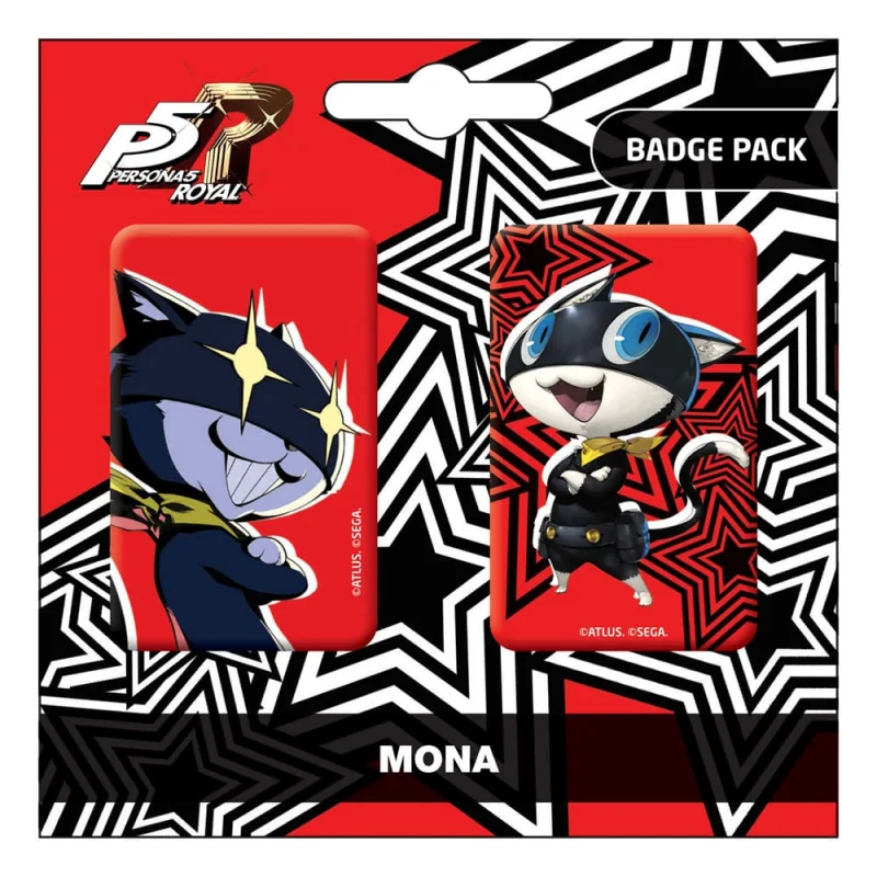 POPbuddies Persona 5 Royal Pin Badges 2-Pack Mona / Morgana
