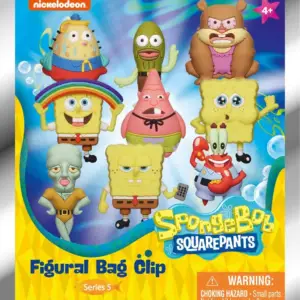 Nickelodeon Classics présentoir porte-clés sac à dos 3D Series 5 Bob l'éponge