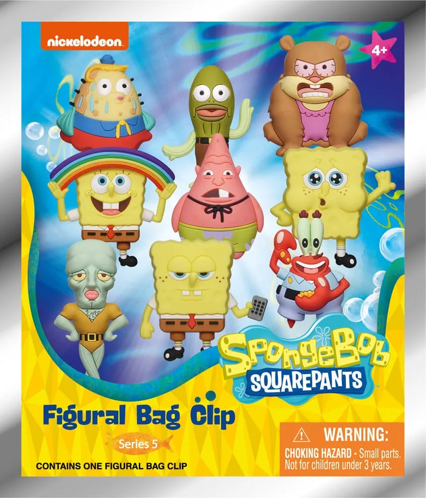 Nickelodeon Classics présentoir porte-clés sac à dos 3D Series 5 Bob l'éponge