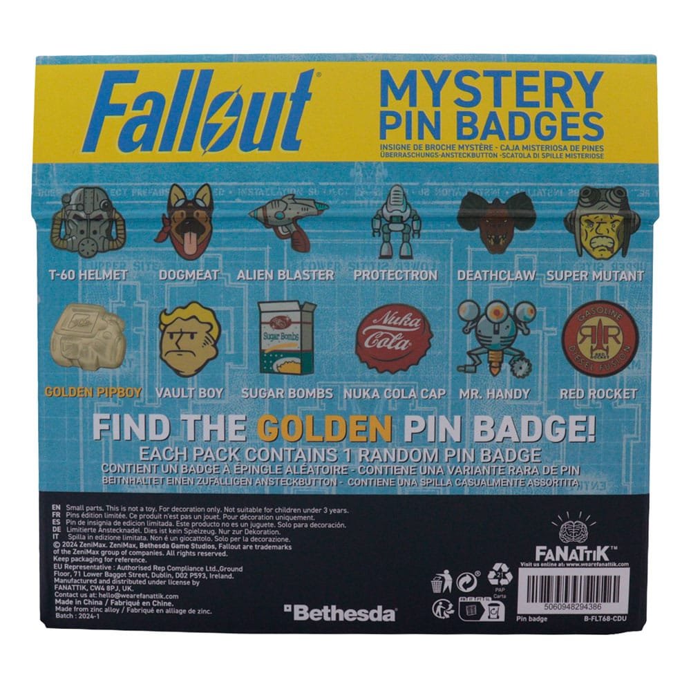 Fallout présentoir Pin's Mystery Pin Badge