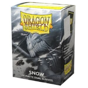 Dragon Shield Standard Size Matte Dual Sleeves - Snow