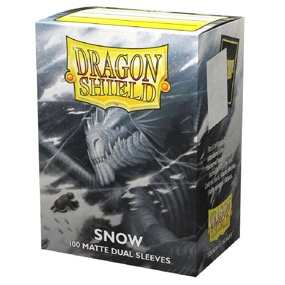 Dragon Shield Standard Size Matte Dual Sleeves - Snow