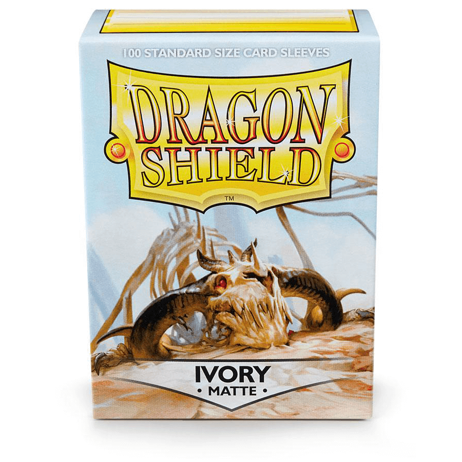 Dragon Shield 100 Standard Size Card Sleeves - Matte Ivory