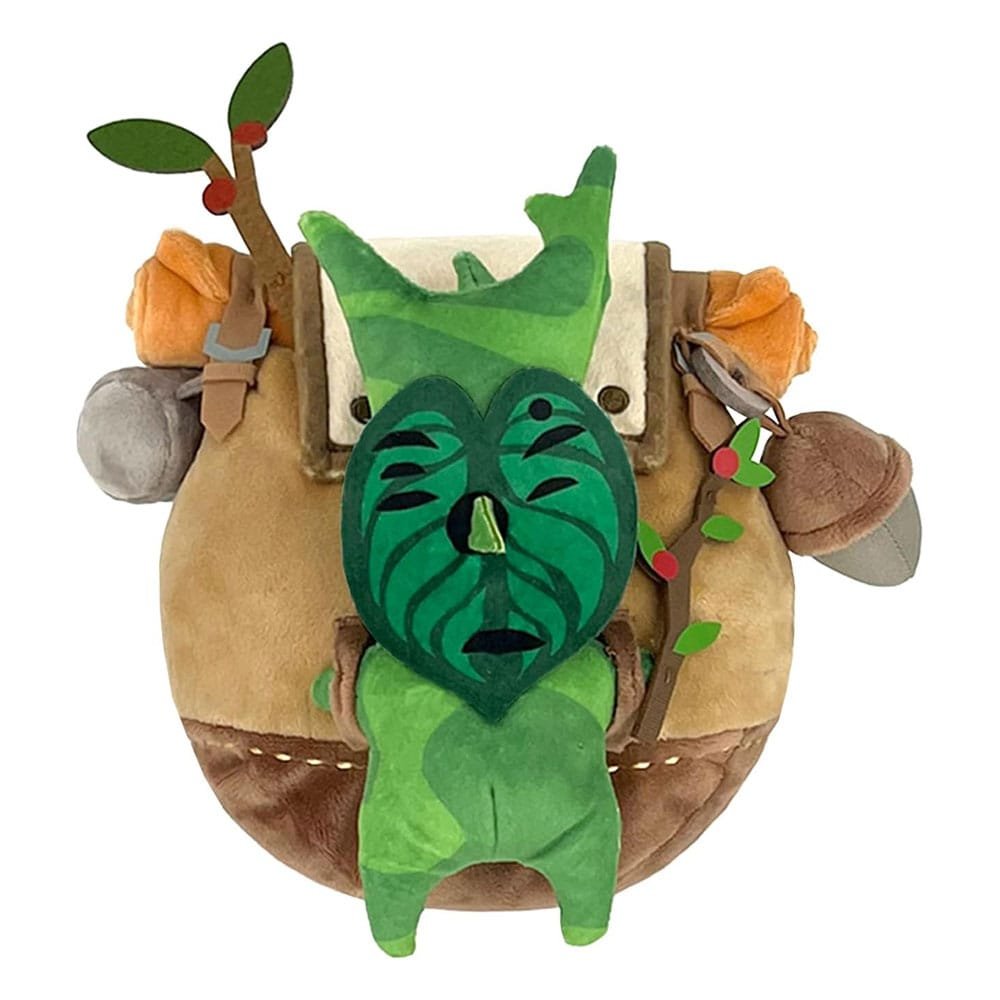The Legend of Zelda Tears Kingdom Plush Figure ZP04 Korok With Backpack Brown 17 Cm