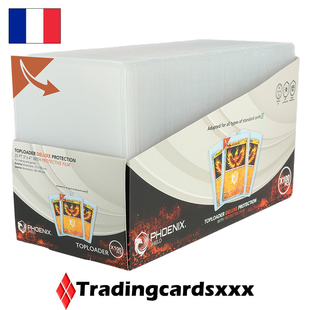 Phoenix Shield 100 Protèges Cartes Rigides : Deluxe Toploader