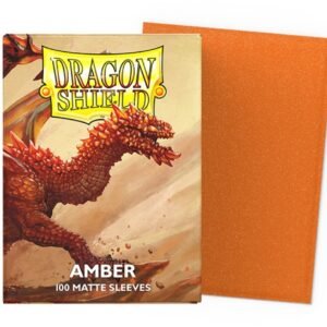 Dragon Shield Standard Size Matte Sleeves - Amber