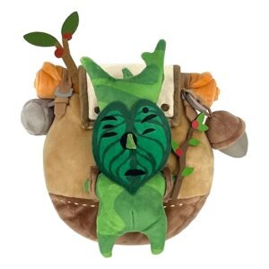 The Legend of Zelda Tears Kingdom Plush Figure ZP04 Korok With Backpack Brown 17 Cm