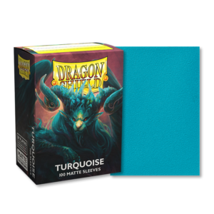 Dragon Shield 100 Standard Size Card Sleeves - Matte Turquoise