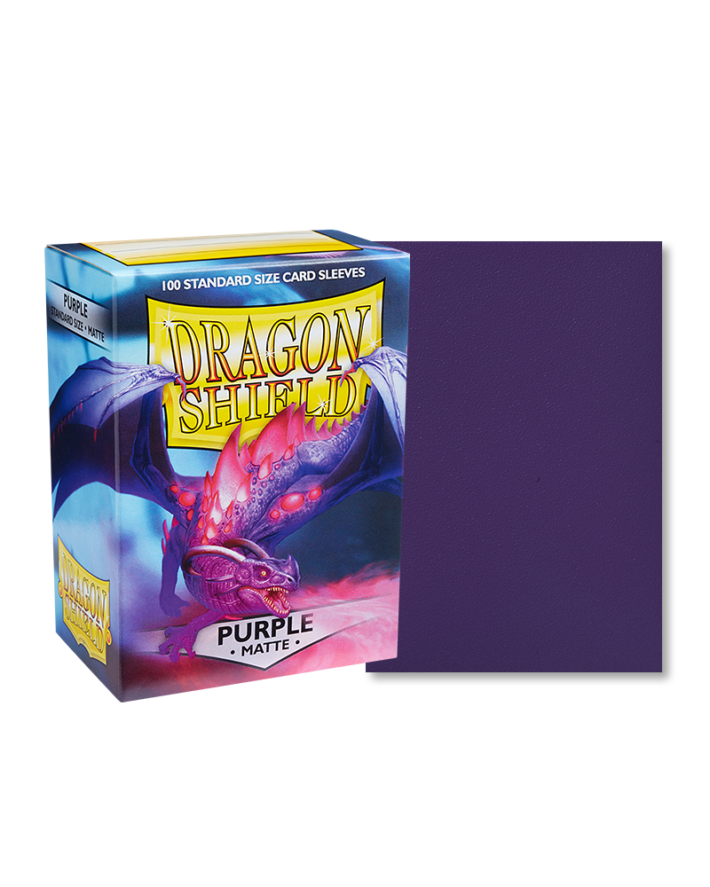 Dragon Shield Card Sleeves - Standard 100ct - Matte - Purple