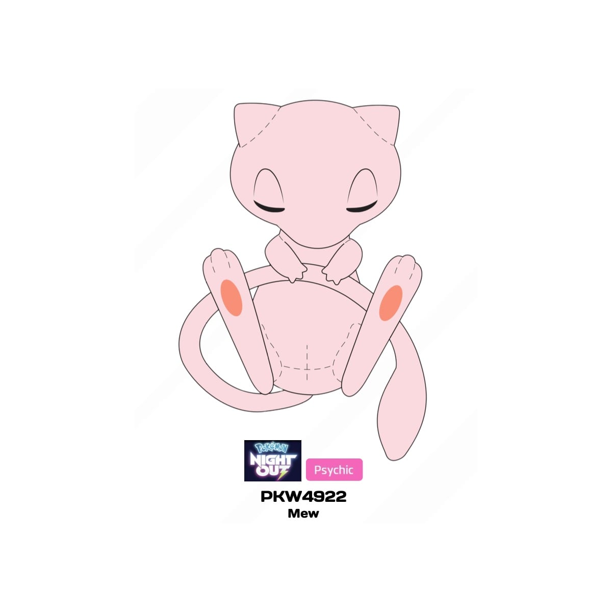 Pokemon 10" Sleeping Mew Plush Kids' Pillow Buddy