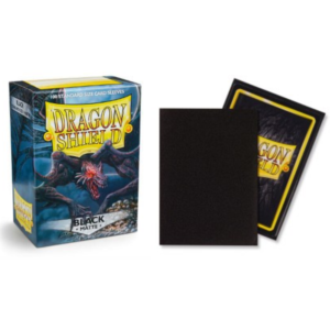 Dragon Shield 100 Standard Size Card Sleeves - Matte Black